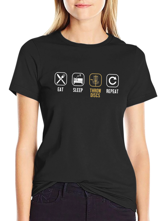 Eat Sleep Throw Discs Repeat T-Shirt