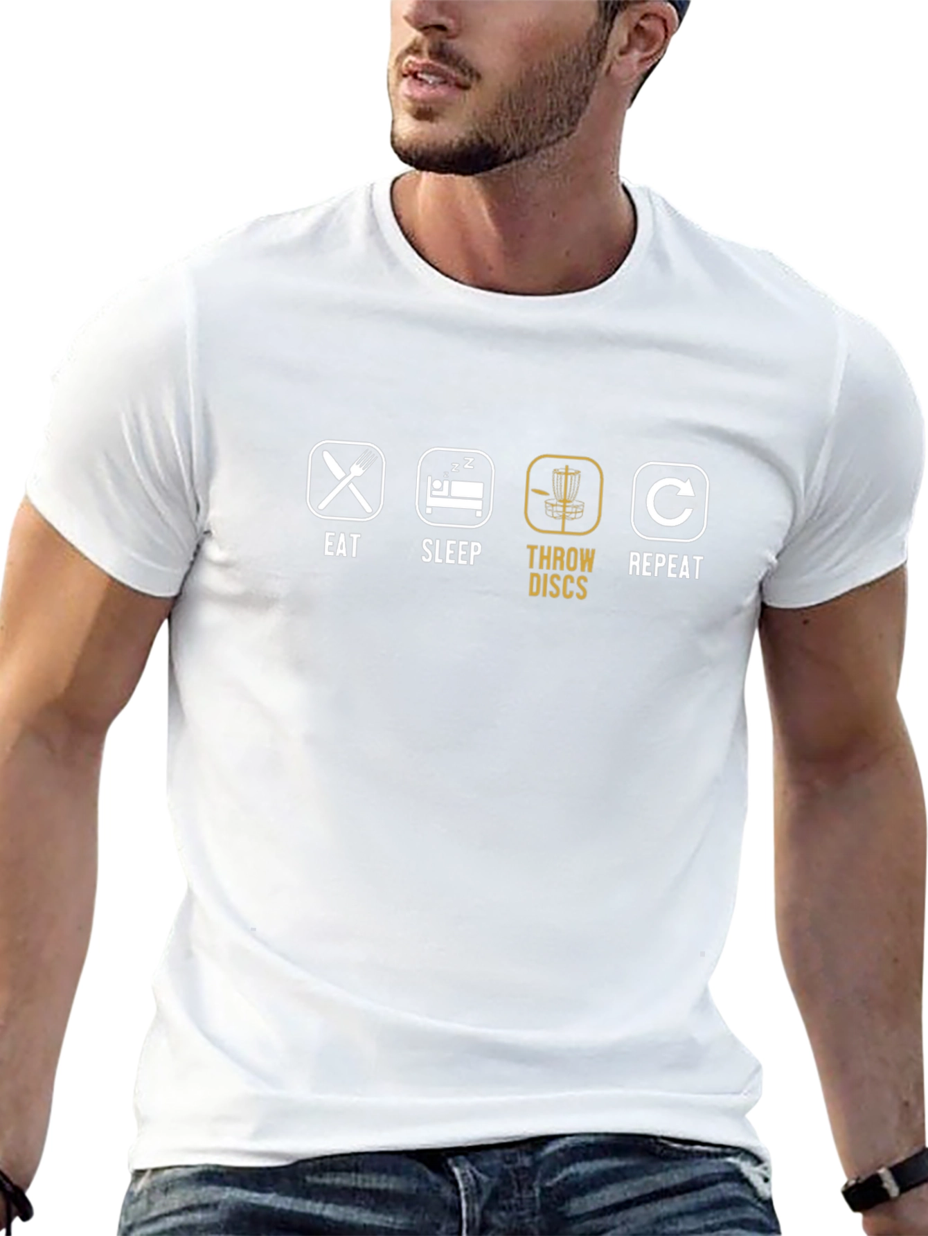 Eat Sleep Throw Discs Repeat T-Shirt