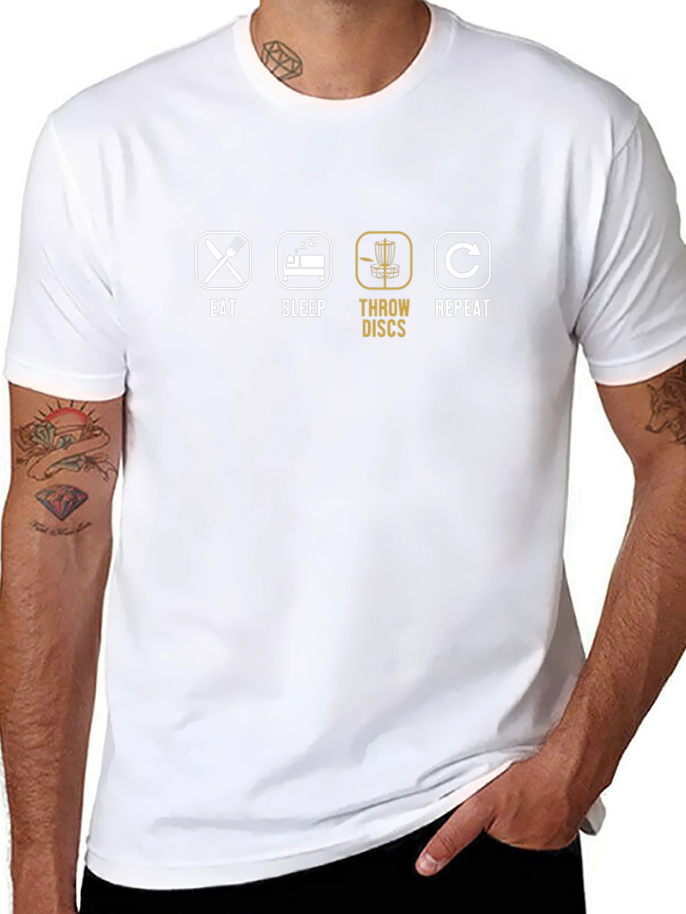 Eat Sleep Throw Discs Repeat T-Shirt