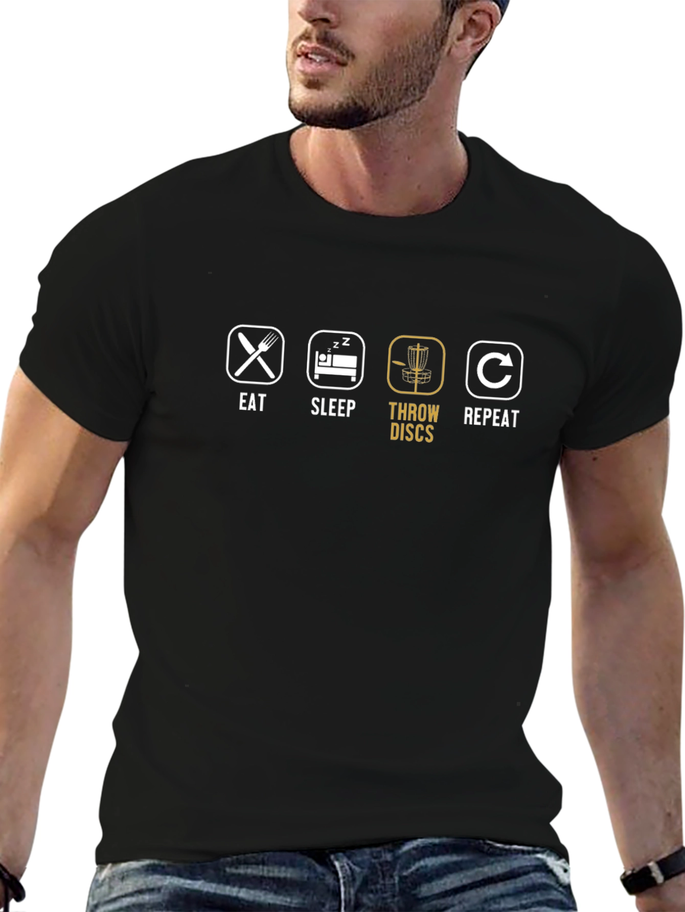 Eat Sleep Throw Discs Repeat T-Shirt