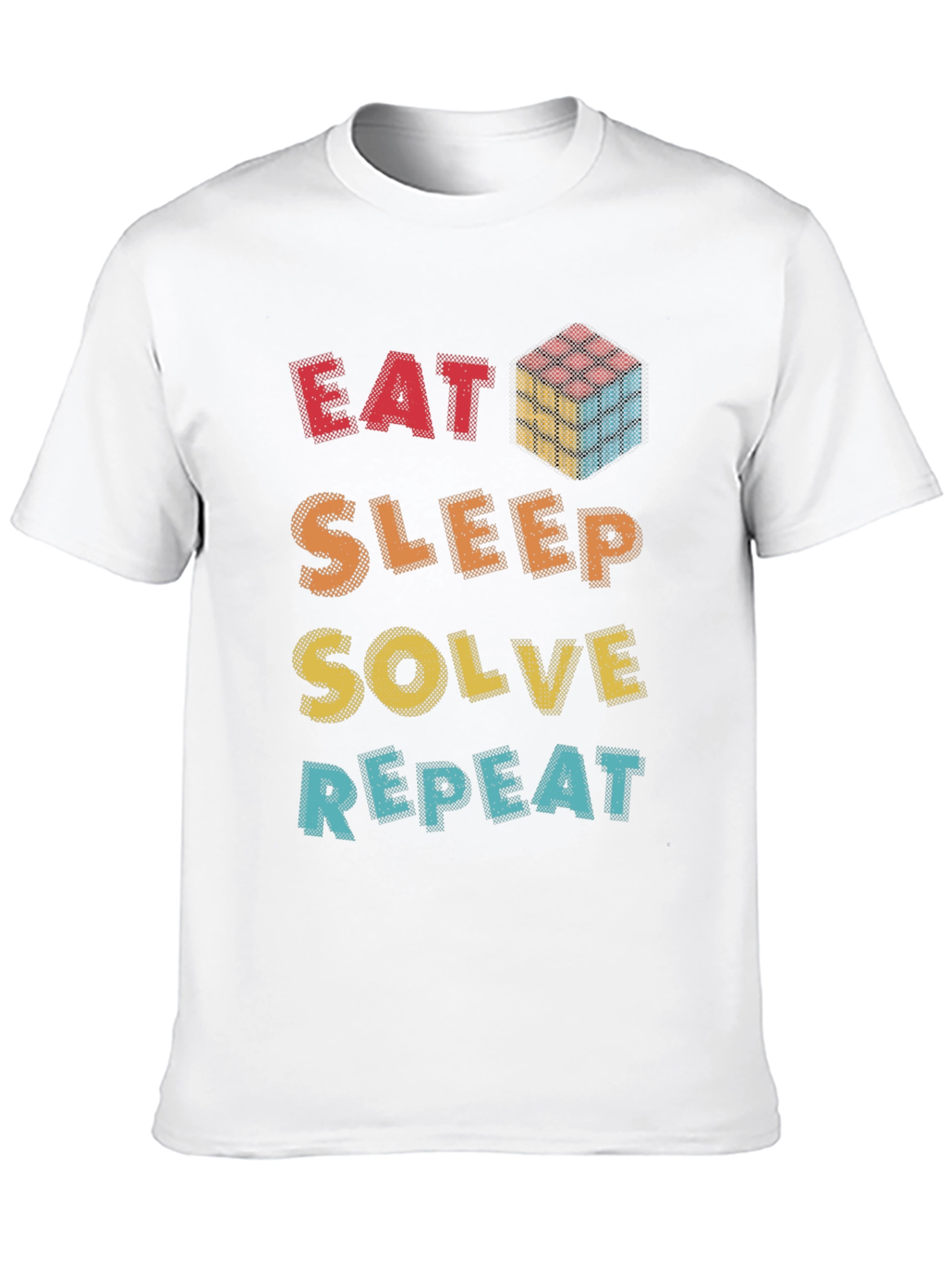 Eat Sleep Solve Repeat T-Shirt - Puzzle Solver Tee